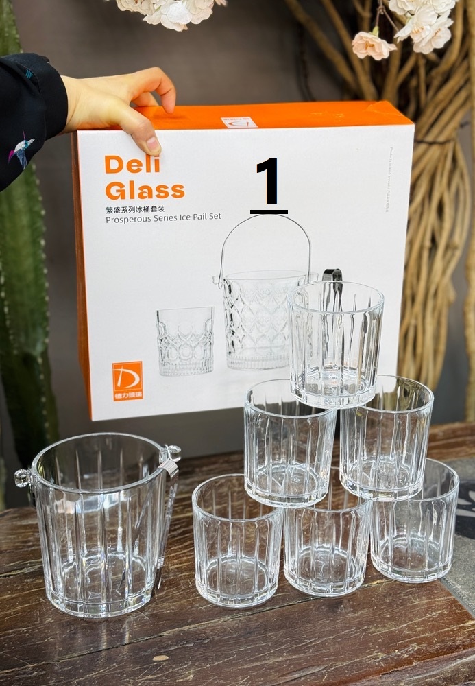 پک ۷ تیکه جا یخی و لیوان(6026)