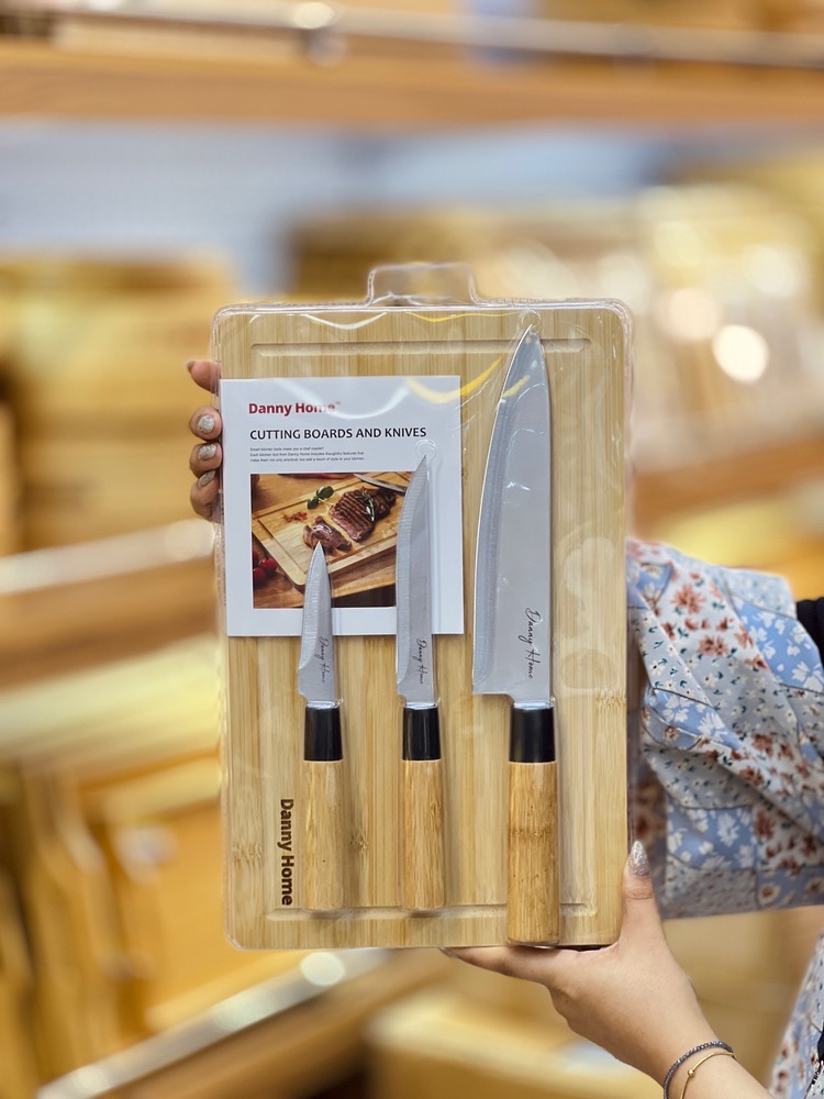 پک چاقو وتخته گوشت دنی هوم(5910)