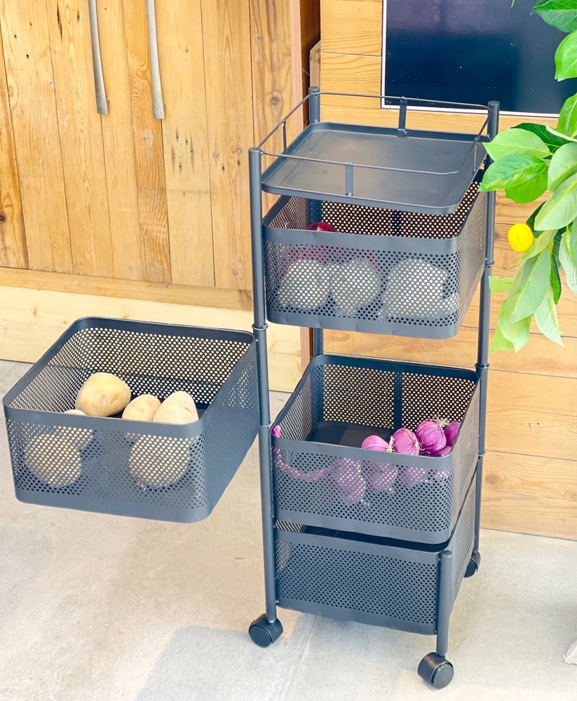 جا سبزیجات چند طبقه فلزی(5977)