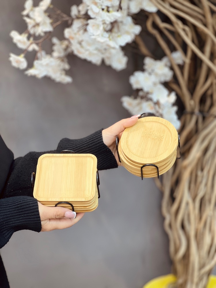 پک زیرلیوانی مربع و گرد(5981)