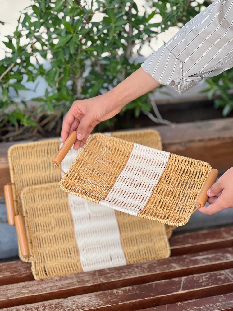 سینی دورنگ مستطیل کوچک(6030)