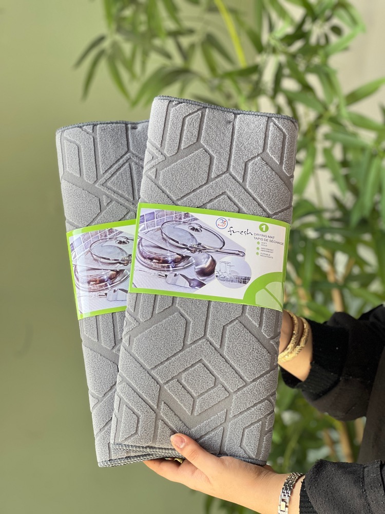 نم گیر طوسی طرح دار(6036)