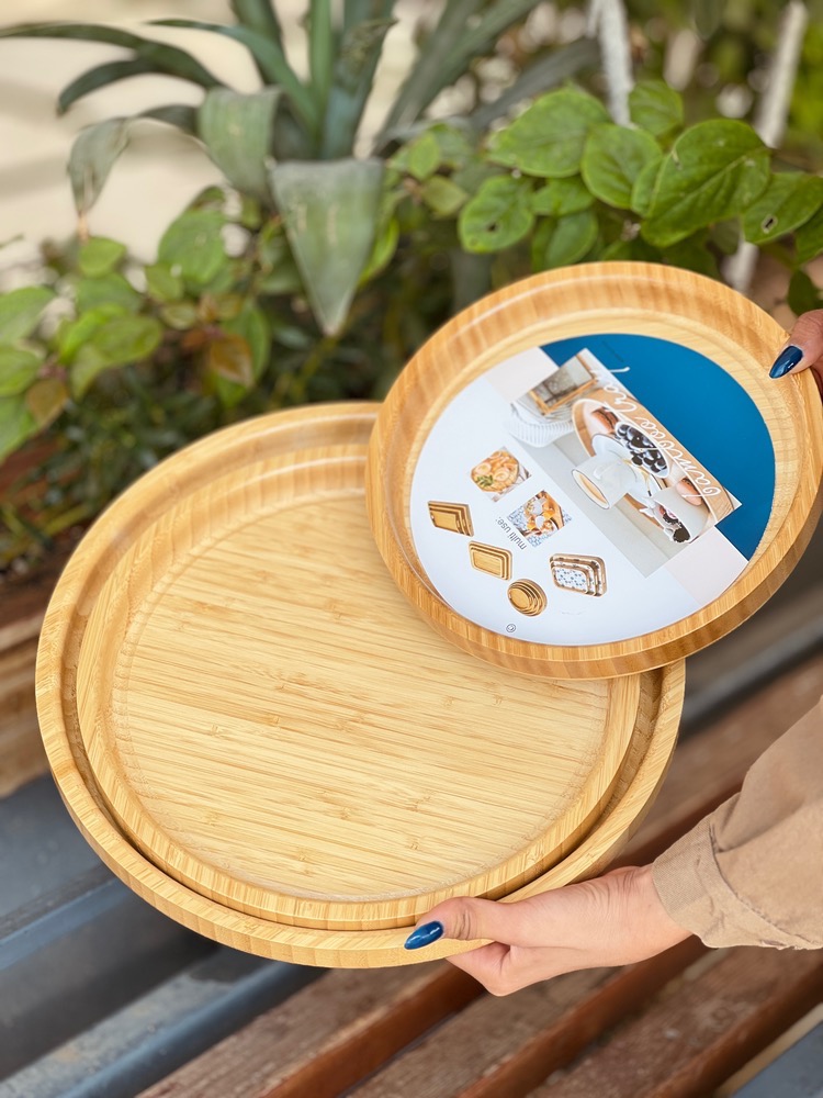 ست سینی بامبو گرد(5926)