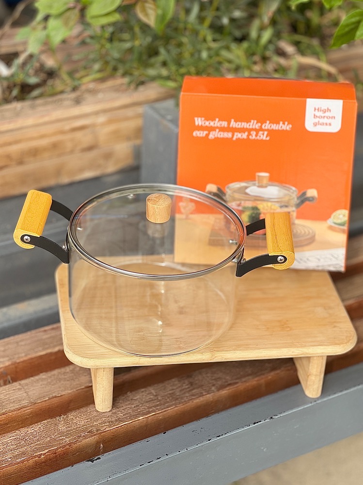 قابلمه پیرکس ۳/۵ دسته بامبو(5928)