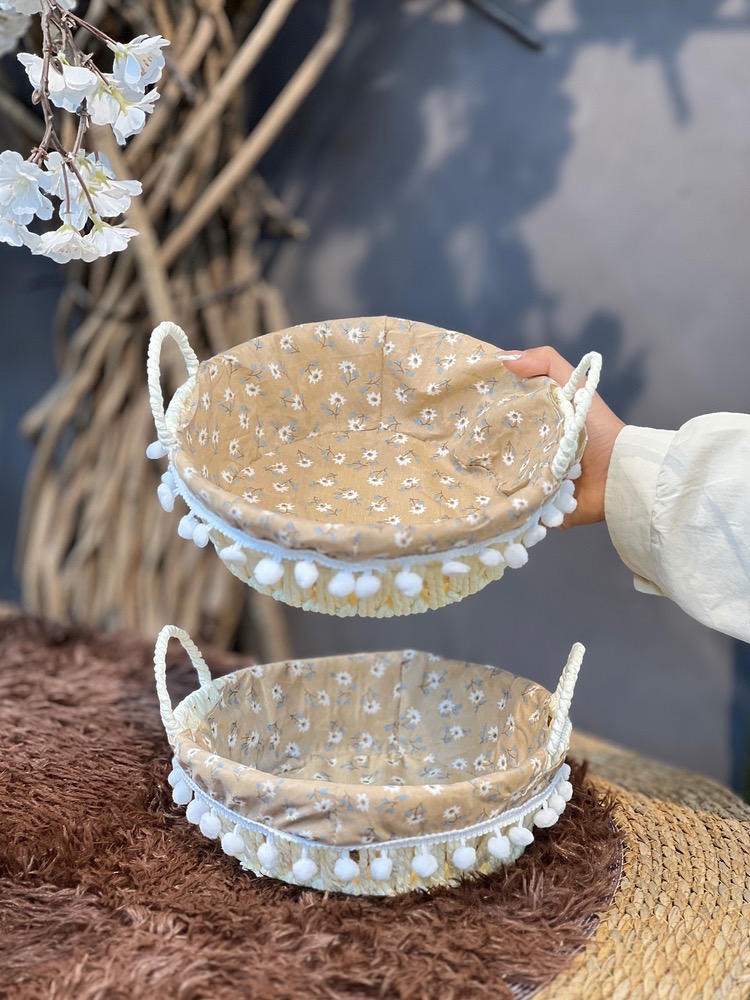 سبد طرح حصیر گلگلی گرد(6027)