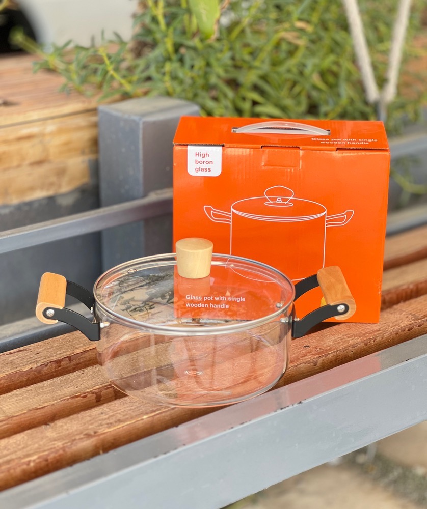 قابلمه پیرکس دسته بامبو(5866)