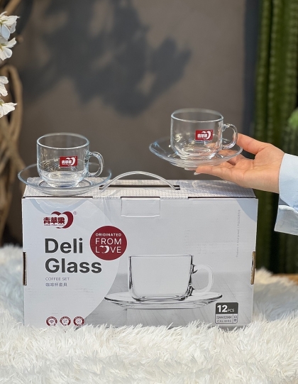 پک ۱۲ تیکه فنجون نعلبکی مینیمال (6069)