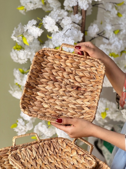سینی حصیری سایز متوسط(7215)