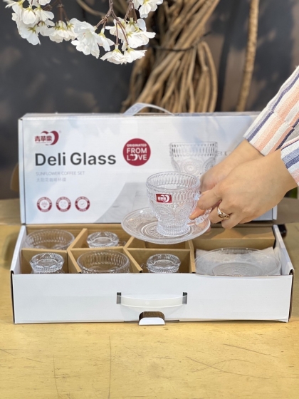 پک ۱۲ تیکه فنجون نعلبکی زارا  برند دلی(5865)