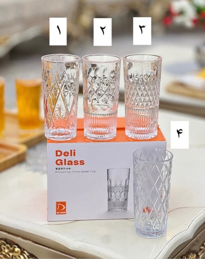 لیوان طرح دار دلی پک ۶ عددی(6051)