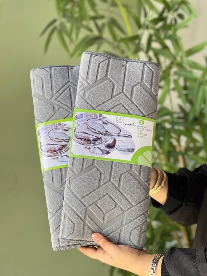 نم گیر طوسی طرح دار(6036)