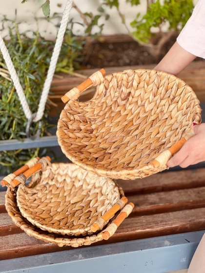 سبد حصیری گرد  بزرگ(5893)