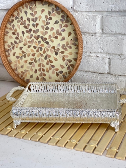 سینی مستطیل دسته زینتی(5964)